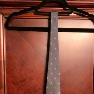LOUIS VUITTON MONORAM SILK GRAY NECKTIE
